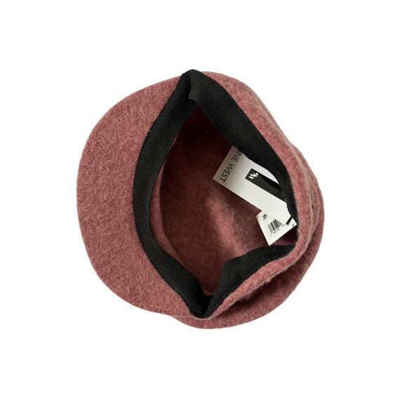 NWT Nine West Womens Wool Knit Newsboy Hat Mauve Pink One Size #MQ17 - Picture 5 of 10
